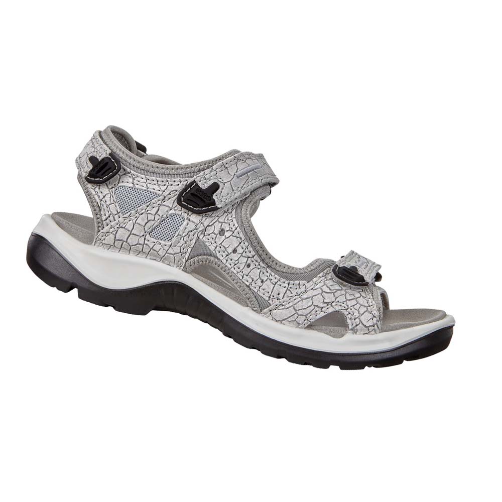 Women\'s Ecco Yucatan Sandals Silver | SG 198VRW